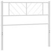 vidaXL Testiera di Ricambio in Metallo Bianco 75 cm