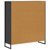 vidaXL Armadio per Libri 2 pcs Rovere Nero 99,5 x 30 x 108,5 cm