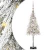 vidaXL Albero di Natale con 150 LED Bianco 120 cm PE e Acciaio