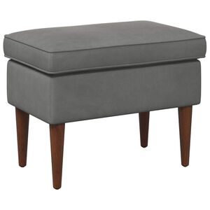 vidaXL Poggiapiedi Grigio Scuro 55 x 35 x 41 cm Velluto