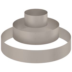 vidaXL Vaso da giardino Marrone 120 x 120 x 20 cm