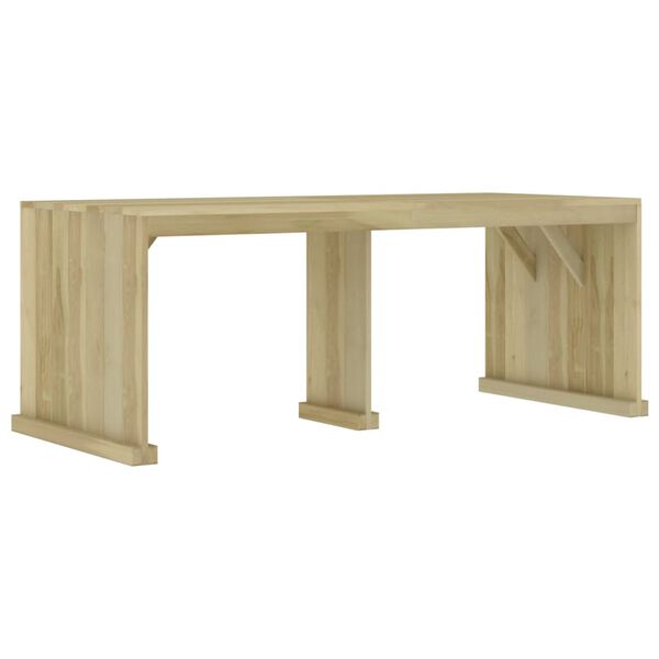 vidaXL Set da Pranzo per Giardino 5 pz in Legno di Pino Impregnato