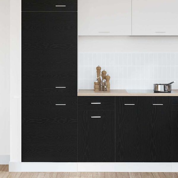 vidaXL Armadio pensile Rovere Nero 40 x 46 x 81,5 cm Legno multistrato