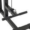 vidaXL Lat machine Nero 110 x 70 x 187 cm Acciaio verniciato a polvere