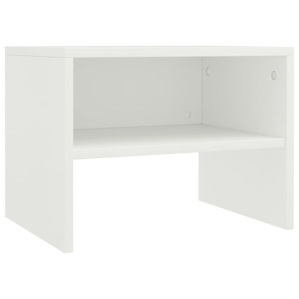 vidaXL Comodino Bianco 40x30x30 cm Legno Ingegnerizzato