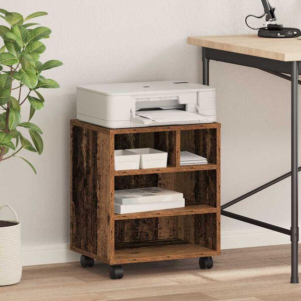 vidaXL Supporto per Stampante Legno vecchio 41 x 32 x 48 cm