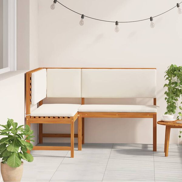 vidaXL Sedia da Giardino con cuscino Marrone 140 x 100 x 91cm
