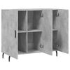 vidaXL Credenza Grigio Cemento 90x34x80 cm in Legno Multistrato