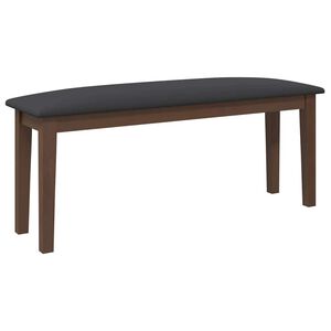 vidaXL Panca 110 cm Marrone in Legno Massello di Hevea