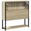 vidaXL Mobile Bagno con Specchio Rovere Sonoma 60x16x60 cm Multistrato
