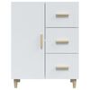 vidaXL Credenza 69,5x34x90 cm in Legno Multistrato Bianco Lucido