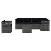 vidaXL Set Divani da Giardino su Pallet 7 pz con Cuscini Massello Pino