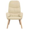 vidaXL Poltrona Relax Crema in Tessuto