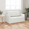vidaXL Divano letto 110cm Bianco Pelle Artificiale