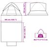 vidaXL Tenda Familiare a Cupola 6 Persone Arancione Impermeabile