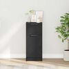 vidaXL Credenza Rovere Nero 30 x 30 x 70 cm Legno multistrato