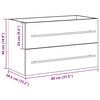 vidaXL Mobile Lavabo Bagno Artigianale 80x38,5x48 cm Legno Multistrato