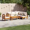 vidaXL Set Divano da Giardino 5 pz con Cuscini Legno Massello Acacia