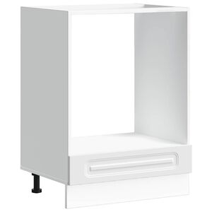 vidaXL Armadio per Forno Kalmar Bianco in Legno Multistrato