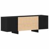 vidaXL Mobile TV Rovere Nero 120 x 30 x 40,5 cm Legno multistrato