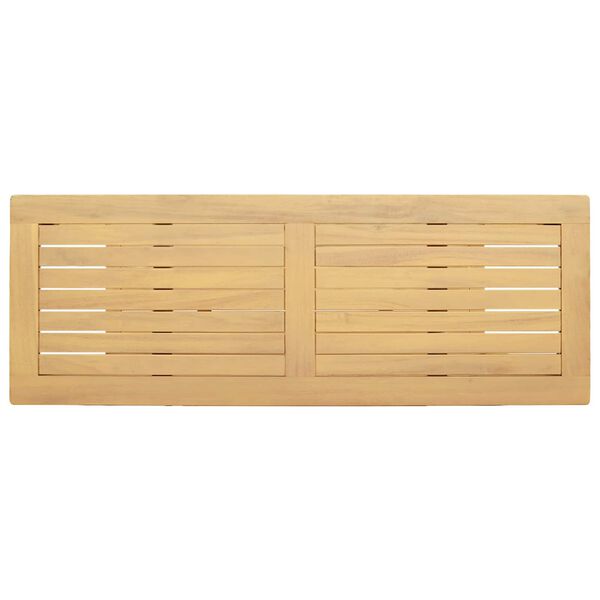 vidaXL Tavolo Consolle da Giardino 110x40x75cm Legno Massello Acacia