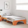 vidaXL Struttura del letto Marrone cerato 75 x 190 cm Pino massello