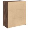 vidaXL Credenza Rovere Marrone 80x42,5x93 cm in Legno Multistrato