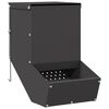 vidaXL Mangiatore per conigli Nero 17,5 x 26 x 28,5 cm 1,5 kg