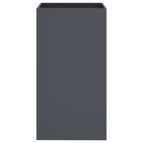 vidaXL Fioriera Antracite 42x38x75 cm in Acciaio