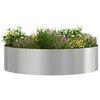 vidaXL Vasi da giardino 5 pcs Argento 80 x 80 x 20 cm