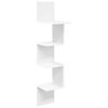 vidaXL Scaffale da parete A parete Bianco 32 x 21 x 107 cm