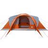 vidaXL Tenda da Campeggio a Cupola 6 Persone Grigio e Arancione