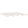 vidaXL Letto a Pallet Bianco 140x190 cm in Legno Massello di Pino