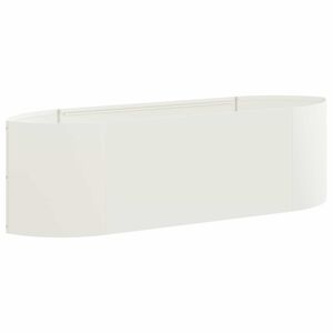 vidaXL Letto rialzato da giardino Bianco 140 x 40 x 40 cm Acciaio