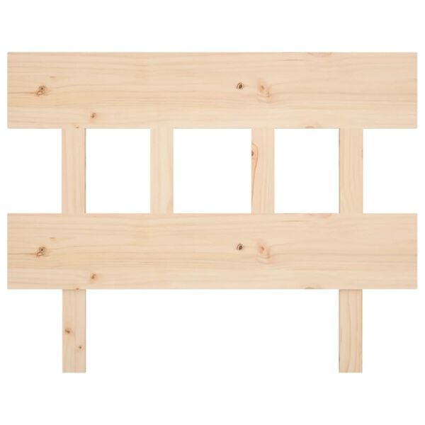 vidaXL Testiera per Letto 93,5x3x81 cm in Legno Massello di Pino