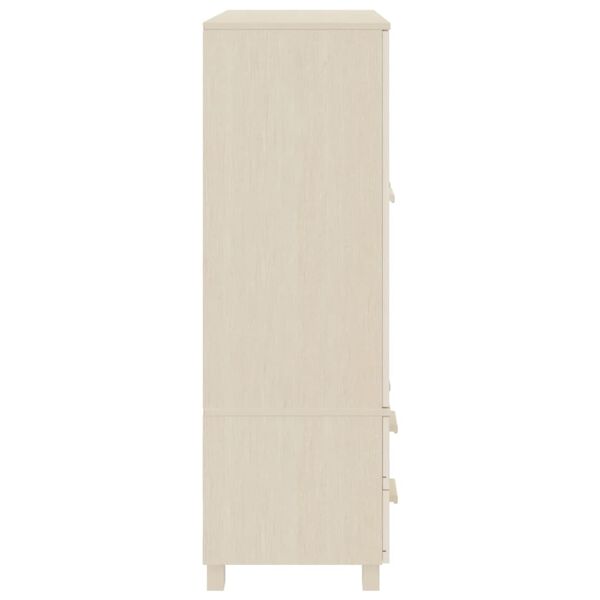 vidaXL Armadio HAMAR ambra 99x45x137 cm in Legno Massello di Pino