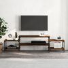 vidaXL Mobile Porta TV Rovere Marrone 197x35x52 cm Legno Multistrato