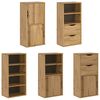 vidaXL Armadietti Laterali 5 pz ODDA 40x24x79 cm Legno Massello Pino
