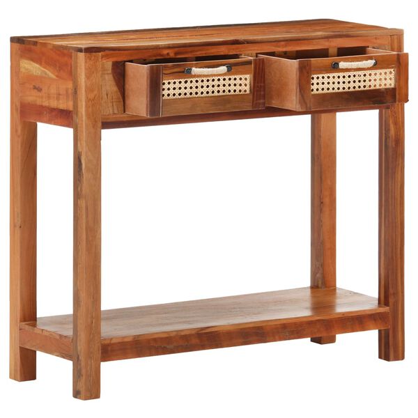 vidaXL Tavolo Consolle 86x30x76 cm in Legno Massello di Recupero