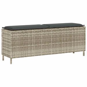 vidaXL Panca da Giardino con Cuscino 110x30x40,5 cm in Polyrattan