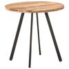 vidaXL Tavolo da Pranzo 80 cm in Legno Massello di Acacia