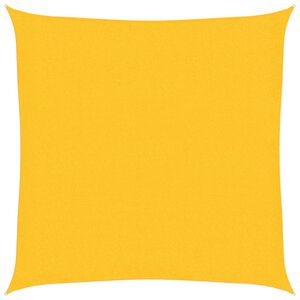 vidaXL Vela Parasole 160 g/m&sup2; Gialla 2x2 m in HDPE