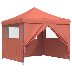 vidaXL Tenda Party Terracotta 292 x 292 x 315 cm Tessuto Oxford