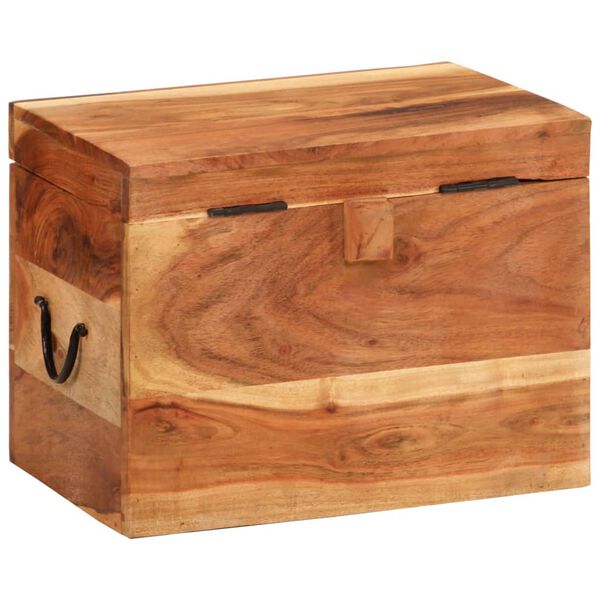 vidaXL Contenitore Portaoggetti 39x28x31cm in Legno Massello di Acacia