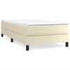 vidaXL Struttura Letto a Rete a Molle Crema 80x200 cm in Similpelle