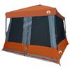 vidaXL Set di Tende da Campeggio con tetto 2 pcs Grigio e arancione