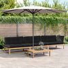 vidaXL Set Divani Pallet Giardino 4pz Cuscini Legno Massello Acacia