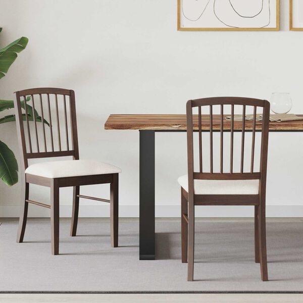 vidaXL Sedie da pranzo 2 pcs Marrone Chiaro 50 x 52,5 x 91 cm