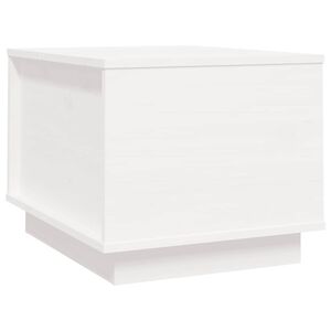 vidaXL Tavolino da Salotto Bianco 40x50x35 cm Legno Massello di Pino