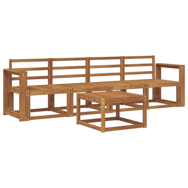 vidaXL Set di divani da esterno 5 pcs Naturale